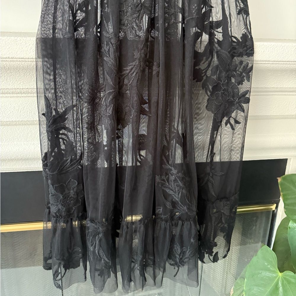 NWT By Anthropologie Embroidered Mesh Maxi Dress - Picture 8 of 10